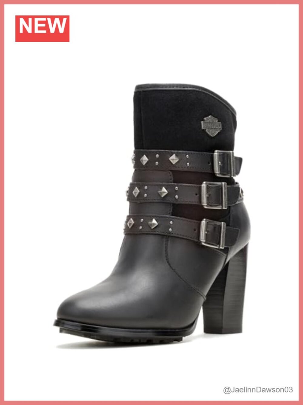 Women's Leather & Suede Fashion Hi-Heel Boots Side Zip